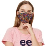 Zig Zag Pattern Geometric Design Fitted Cloth Face Mask (Adult)