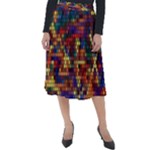 Pattern Dots Wallpaper Seamless Pattern Classic Velour Midi Skirt 