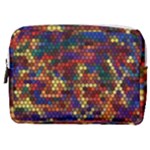 Flower Retro Funky Psychedelic Make Up Pouch (Medium)