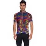 Pattern Dots Wallpaper Seamless Pattern Men s Short Sleeve Cycling Jersey