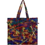 Hexagon Honeycomb Pattern Design Canvas Travel Bag