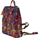 Hexagon Honeycomb Pattern Design Buckle Everyday Backpack