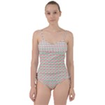 Mosaic Hexagon Honeycomb Sweetheart Tankini Set