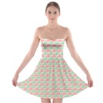 Pattern Flowers Geometric Strapless Bra Top Dress