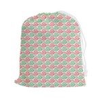 Pattern Flowers Geometric Drawstring Pouch (2XL)