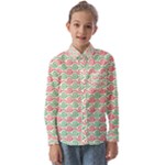 Pattern Flowers Geometric Kids  Long Sleeve Shirt