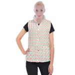 Pattern Flowers Geometric Women s Button Up Vest