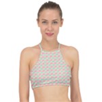 Mosaic Hexagon Honeycomb Halter Bikini Top
