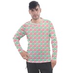 Mosaic Hexagon Honeycomb Men s Pique Long Sleeve T-Shirt