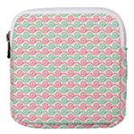 Pattern Flowers Geometric Mini Square Pouch