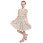 Spirals Geometric Pattern Design Kids  Short Sleeve Dress