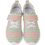 Background Pattern Leaves Texture Men s Velcro Strap Shoes