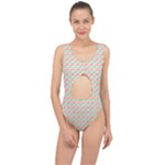 Spirals Geometric Pattern Design Center Cut Out Swimsuit