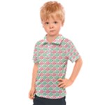 Background Pattern Leaves Texture Kids  Polo T-Shirt