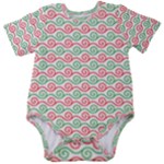 Background Pattern Leaves Texture Baby Short Sleeve Bodysuit