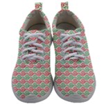 Spirals Geometric Pattern Design Mens Athletic Shoes