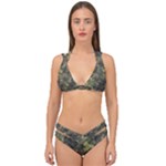 Birds Pattern Colorful Double Strap Halter Bikini Set