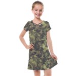 Birds Pattern Colorful Kids  Cross Web Dress