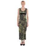 Flowers Pattern Flora Fitted Maxi Dress