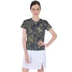 Flowers Pattern Flora Women s Sports Top