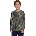 Flowers Pattern Flora Kids  Crewneck Sweatshirt