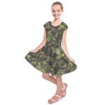 Camouflage Military Kids  Short Sleeve Dress