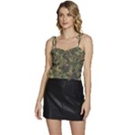 Camouflage Military Flowy Camisole Tie Up Top