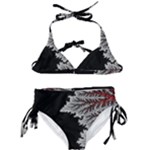 Abstract City Retro Sunset Night Kids  Classic Bikini Set