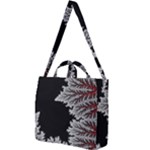 Abstract City Retro Sunset Night Square Shoulder Tote Bag