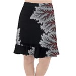 Abstract City Retro Sunset Night Fishtail Chiffon Skirt