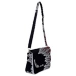 Math Formula Shoulder Bag with Back Zipper