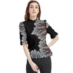 Aesthetic Outer Space Cartoon Art Frill Neck Blouse