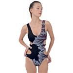 Math Formula Side Cut Out Swimsuit