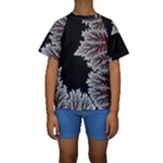 Jungle Road Hawaii Asphalt Mountains Green Kids  Short Sleeve Swimwear