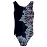 Silhouette Of Aurora Borealis Kids  Cut-Out Back One Piece Swimsuit