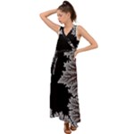 The Overworld Aurora Subnautica V-Neck Chiffon Maxi Dress