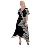 The Overworld Aurora Subnautica Cross Front Sharkbite Hem Maxi Dress