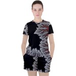 Foroest Nature Trippy Women s T-Shirt and Shorts Set