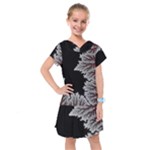 Astrology Surreal Surrealism Trippy Visual Art Kids  Drop Waist Dress