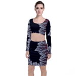 Abstract Complex Fractal Math Top and Skirt Sets