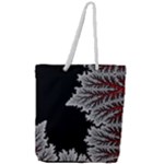 Abstract Complex Fractal Math Full Print Rope Handle Tote (Large)