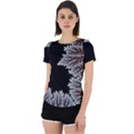 Abstract Complex Fractal Math Back Cut Out Sport T-Shirt