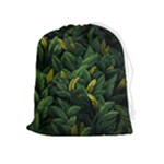 Banana leaves Drawstring Pouch (XL)