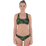 Banana leaves Cross Back Hipster Bikini Set