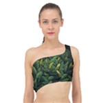 Banana leaves Spliced Up Bikini Top 