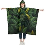 Banana leaves Women s Hooded Rain Ponchos