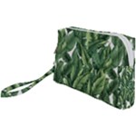 Green banana leaves Wristlet Pouch Bag (Small)