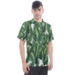 Green banana leaves Men s Polo T-Shirt