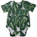 Green banana leaves Baby Short Sleeve Bodysuit