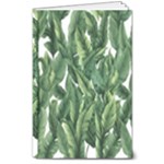 Green banana leaves 8  x 10  Hardcover Notebook